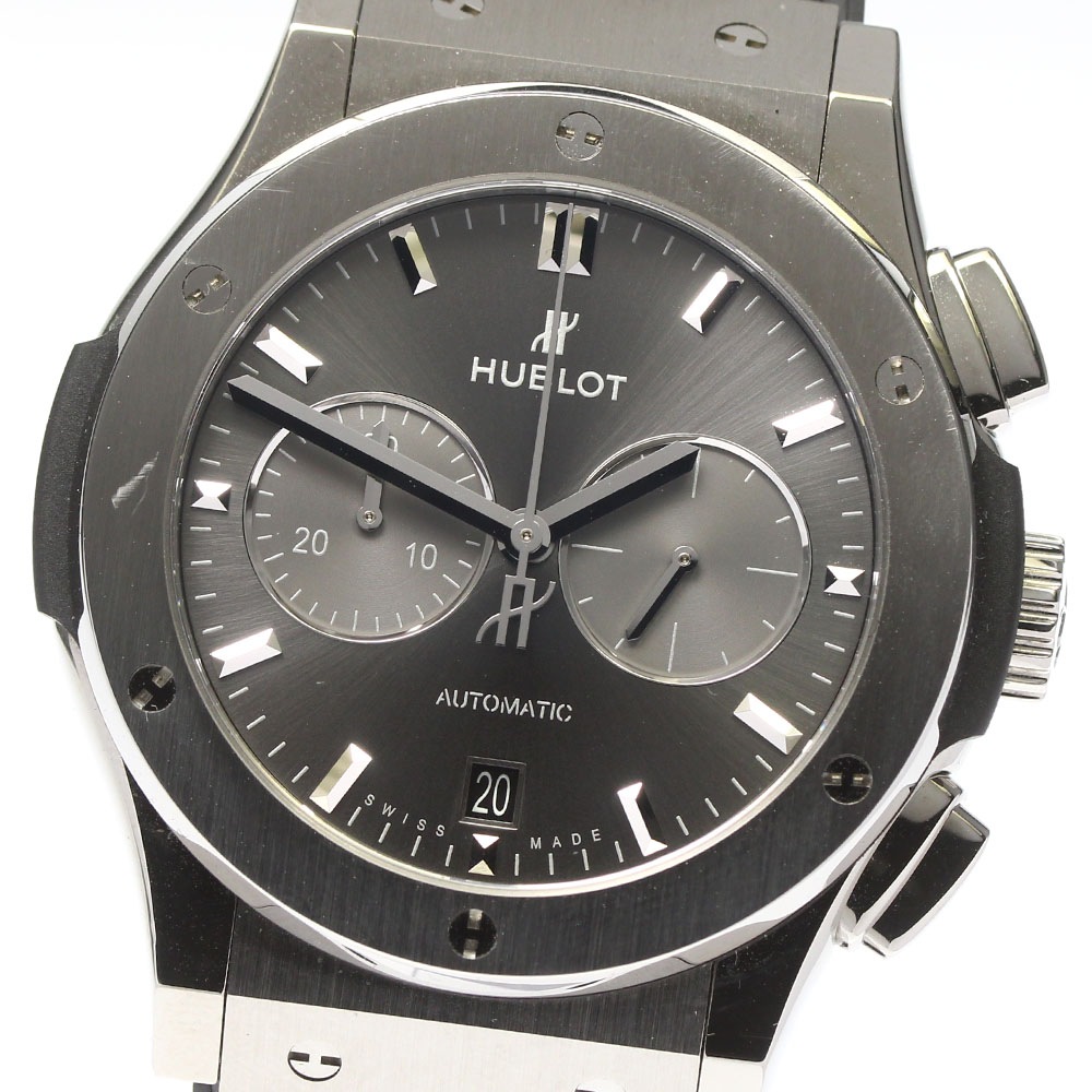 ウブロ HUBLOT 541.NX.7070.LR クラシックフュージョン レーシンググレー クロノグラフ 自動巻き メンズ 良品 箱付き_778670【中古】