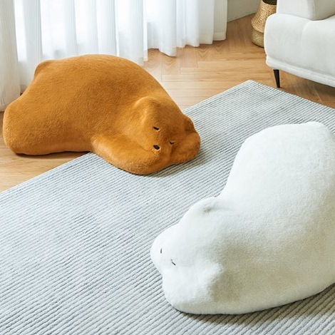 シロクマモデルのソファシート ぬいぐるみ枕