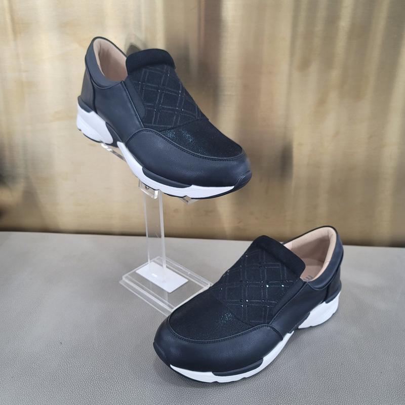 女性用スニーカー 422304 AA フォーマルカジュアル ヒール4cm 足に優しいデザイン_DG