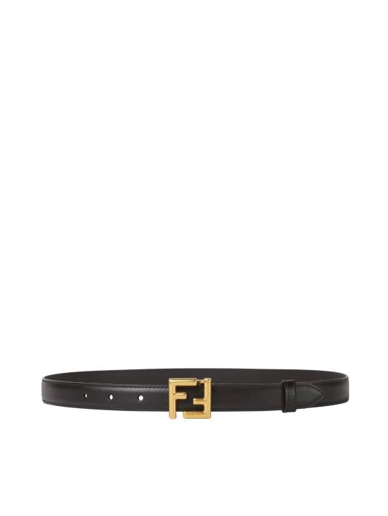 FENDI Women Belts 8C0648 AAIWF04TX NERO ORO BURATTATO