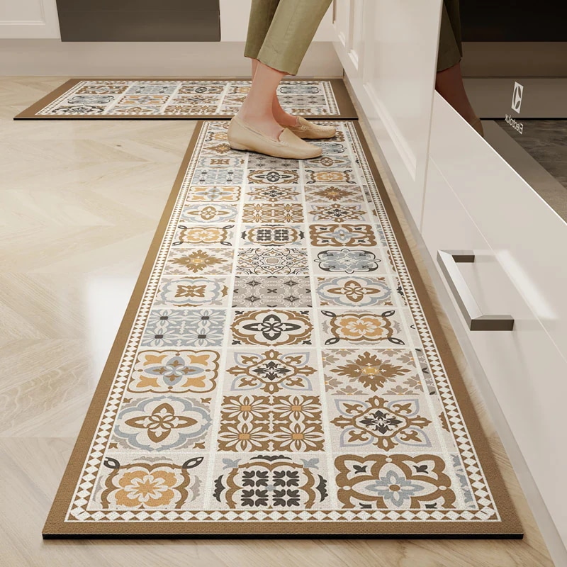 【超お得1つ買うと10個もらえる】急速出荷キッチンマット カーペット 洗える おしゃれ オールシーズン 防ダニ ラグマット　滑り止め付 フランネル ホットカーペット 床暖房対応