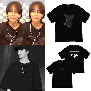 seventeenjeonghan半袖tシャツルーズショルダープリントコットンサマーベースレイヤー服2枚購入でカード1パスケース