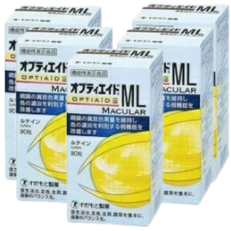 5個セット わかもと製薬 オプティエイドML MACULAR 90粒 サプリメント