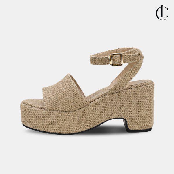 女性用夏サンダル 軽量ウェッジサンダル 厚底 バカンスシューズ 夏靴 LKR1359