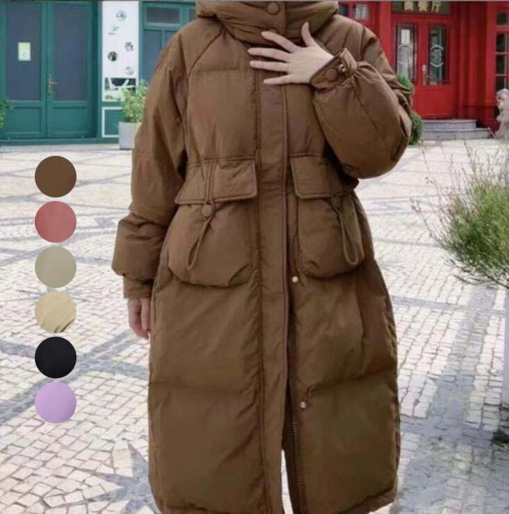 ダウンコート レディース 暖かい 可愛い ロングコート 防風 防寒コート 中綿コート フード付き 厚手 中綿ジャケット 韓国風 レディースダウンコート ダウンジャケット 冬用 カジュアルコート アウタ