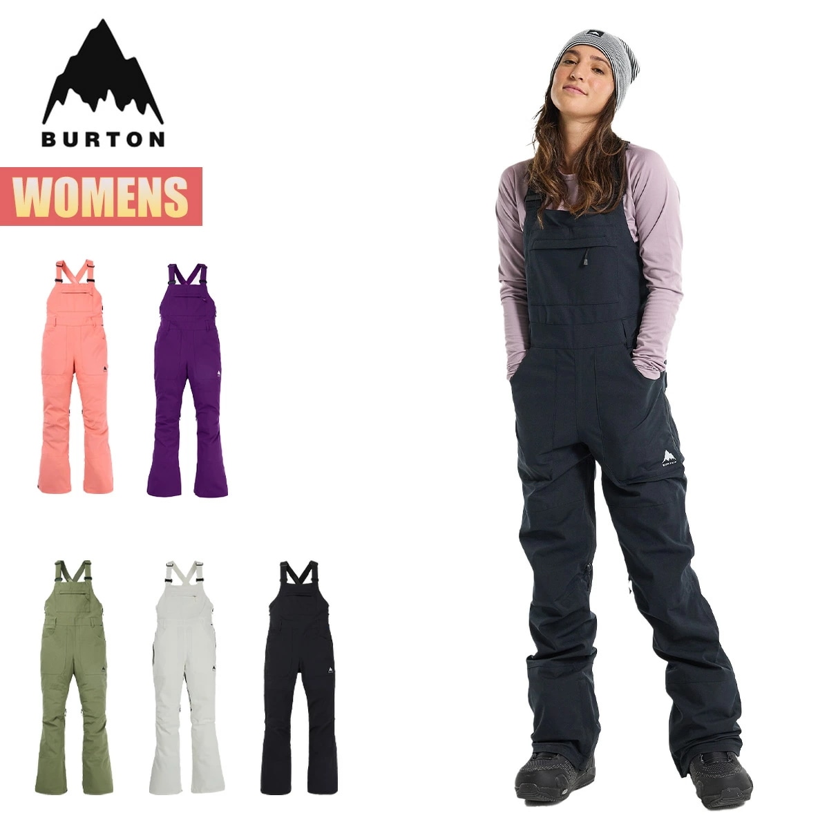 スノーボードウェア レディース ビブパンツ 24-25 アバロン W25JP-171431 Womens Avalon Bib Pant ウィメンズ スノーボードパンツ