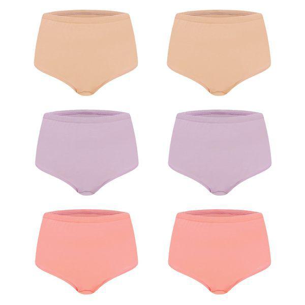 女性 綿100 パンツ ベーシック シンプル 60番手 お母さん おばあちゃん 三角 6枚セット_P413082865