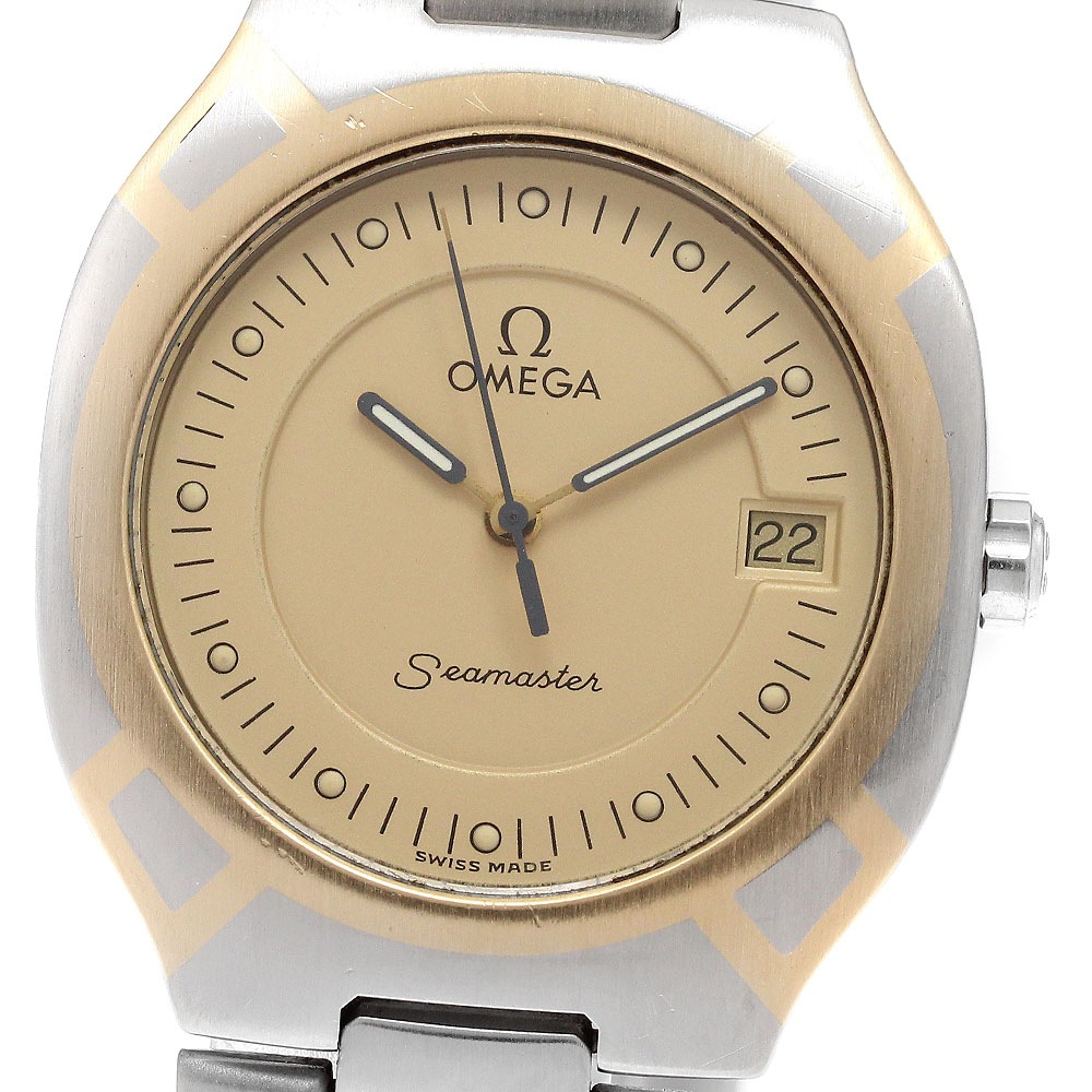 オメガ OMEGA シーマスター ポラリス デイト クォーツ メンズ 良品 _916693【中古】