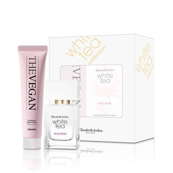 ホワイトティー ワイルドローズ EDT 30ml+ルーズン ビーガン パフューム ハンドクリーム 40ml 2種セット