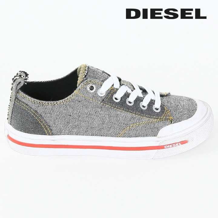 ローカットスニーカー 靴 レディース S-ATHOS-LOW-W デニムアッパー ユーズド感 die-l-k-f8-540