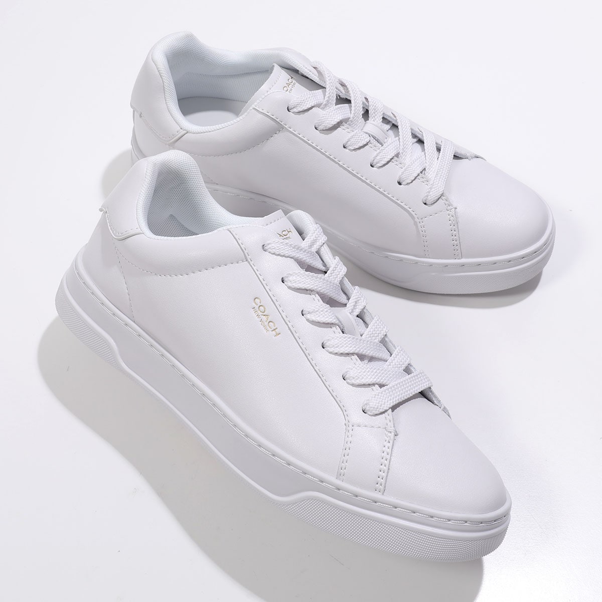 COACH コーチ スニーカー HIGH LINE LTR SNK ハイ ライン CX120 メンズ レザー ローカット ロゴ シューズ 靴 OPI/OPTIC-WHITE 【ts】