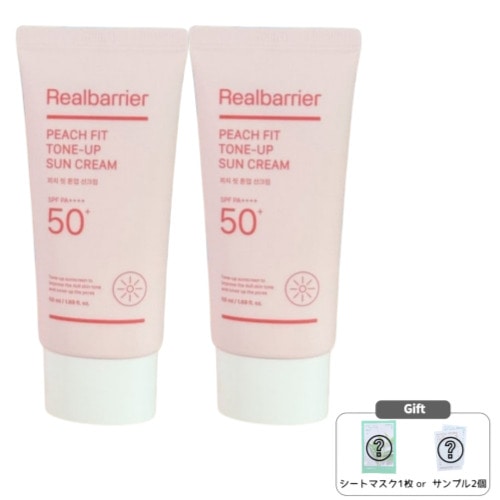 [1+1] ピーチフィットトーンアップ 日焼け止め 50mL / 日焼け止め トーンアップ サンスクリーン 美 白効果 スネイルクリーム 紫外線対策 しっとり肌 保湿ケア 肌のトーンアップ