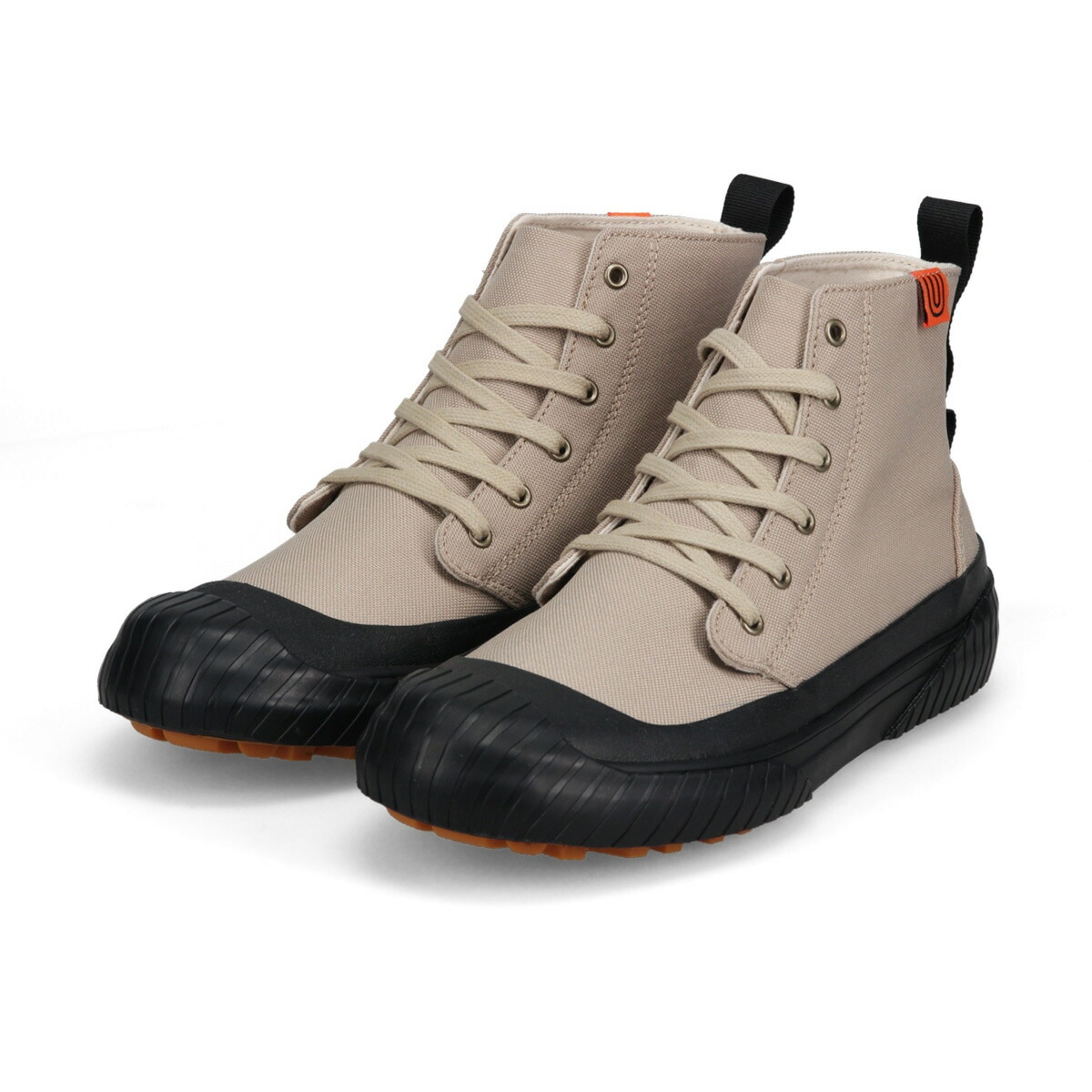 スニーカー レディース スニーカー メンズ ハイカット スニーカー キャンバス 撥水 防水 防滑 ラバーソール 疲労軽減 疲れにくい レースアップシューズ 紐靴 オリジナルソール ユニセックス UO1