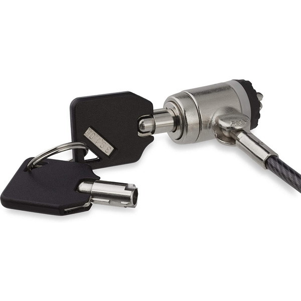 LTLOCKKEY ブラック パソコンセキュリティワイヤーロック シリンダ錠タイプ ボタンを押してロック/付属のカギで開錠 盗難防止2mワイヤーロック 6,150円