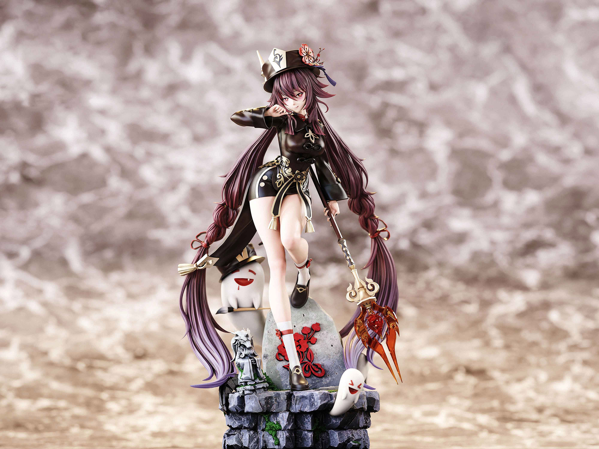 胡桃 フータオ フィギュア チャイナドレスVer. 1/6スケール 塗装済み完成品 ガレージキット Y.Y.S 限定販売 スタチュー