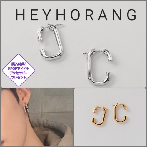 HEYHORANG公式取扱店 925silver イヤリング (ペア) Laura clutch THE BOYZ着用