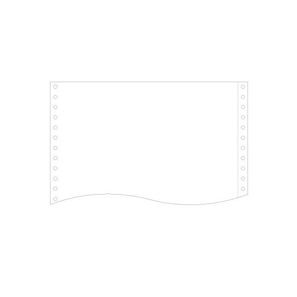 トッパンフォームズ再生紙ストックフォーム 白紙 1510-J 1P SN1510-J 1箱（2000折）