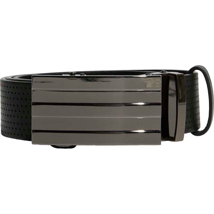 メンズ パンチング 無段階調節ベルト ブラック 3.75×121.75cm #ZB274-HA5951 7,782円