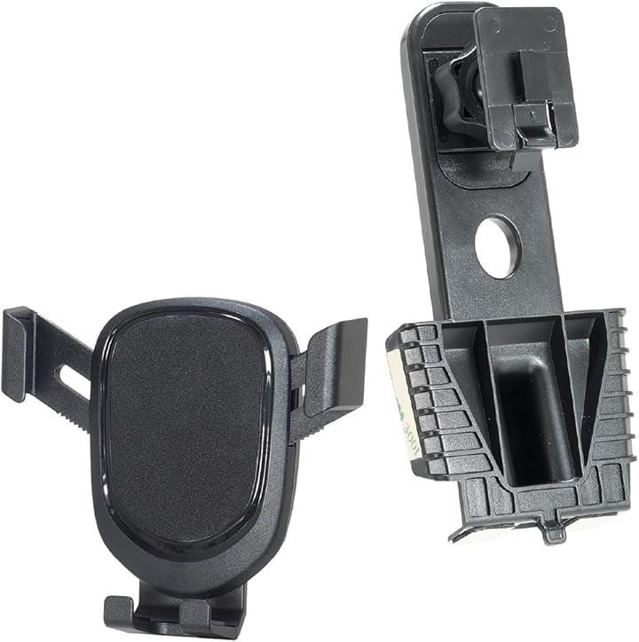 ホンダ N-VAN専用スマホスタンド 専用設計だからこその純正インテリアとの一体感 携帯ホルダー iphone 社外品 (ブラック, ホルダー本体サイズ:91(高さ)x99(幅))