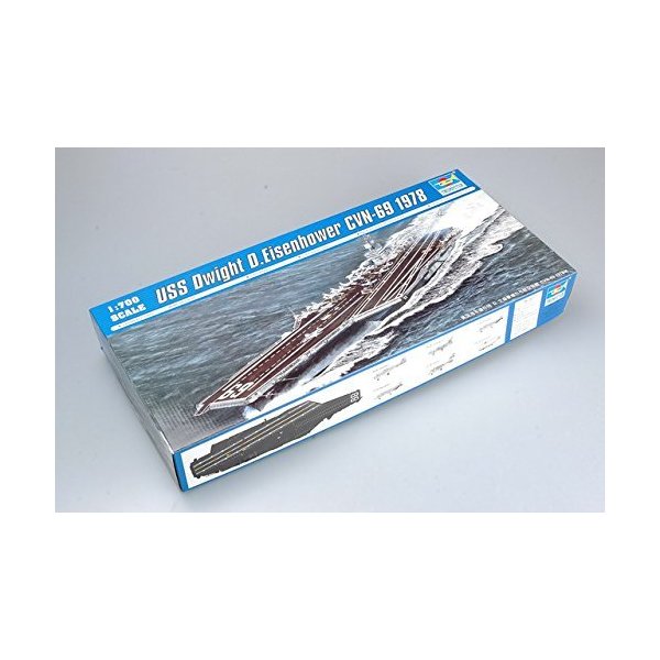 Trumpeter 1/700 USS Dwight D. Eisenhower CVN69 Aircraft Carrier 1978 Model Kit 並行輸入品