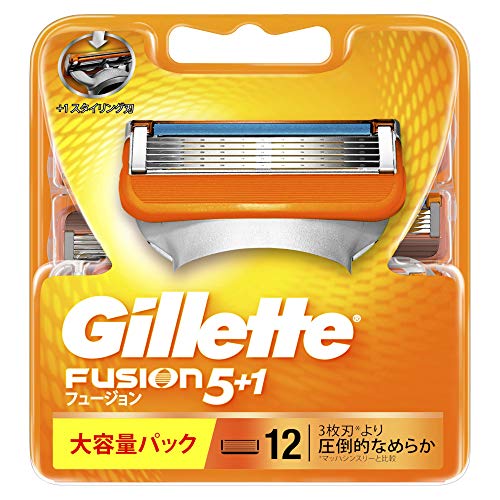 フュージョン5+1 マニュアル 髭剃り 替刃 単品 12コ入