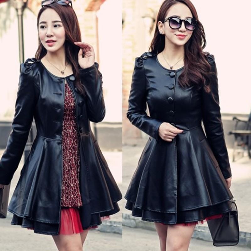 ジャケット ライダースジャケット フェイクレザーライダースジャケット1