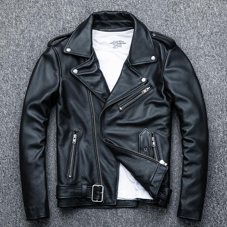 バイクレザージャケット 上品　本革 牛革　高級　ライダースジャケット 　革ジャン 12,395円