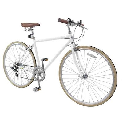 クロスバイク 700C 27インチ相当 スチール シマノ製 6段変速 スタンド