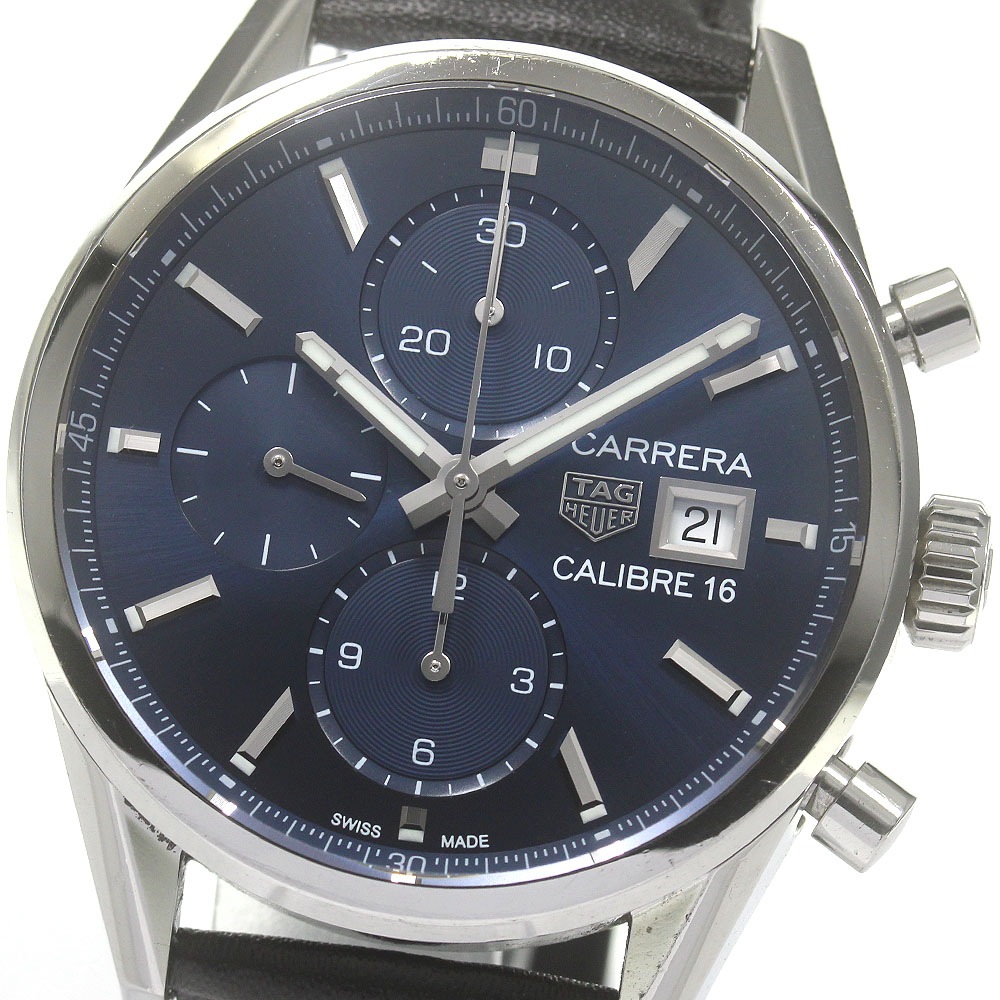 タグホイヤー TAG HEUER CBK2112 カレラ キャリバー16 クロノグラフ 自動巻き メンズ _866028【中古】
