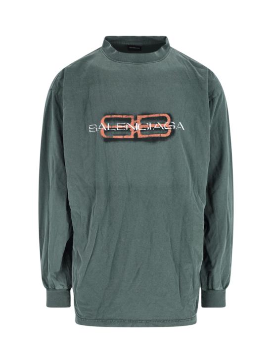 BALENCIAGA Men T-Shirts 850404 TTVD6 3004 Green