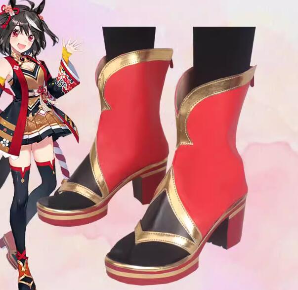 ウマ娘 プリティーダービー キタサンブラック コスプレ靴 ブーツ コスチューム シューズ 道具小物 cos靴 仮装 変装期間限定30％