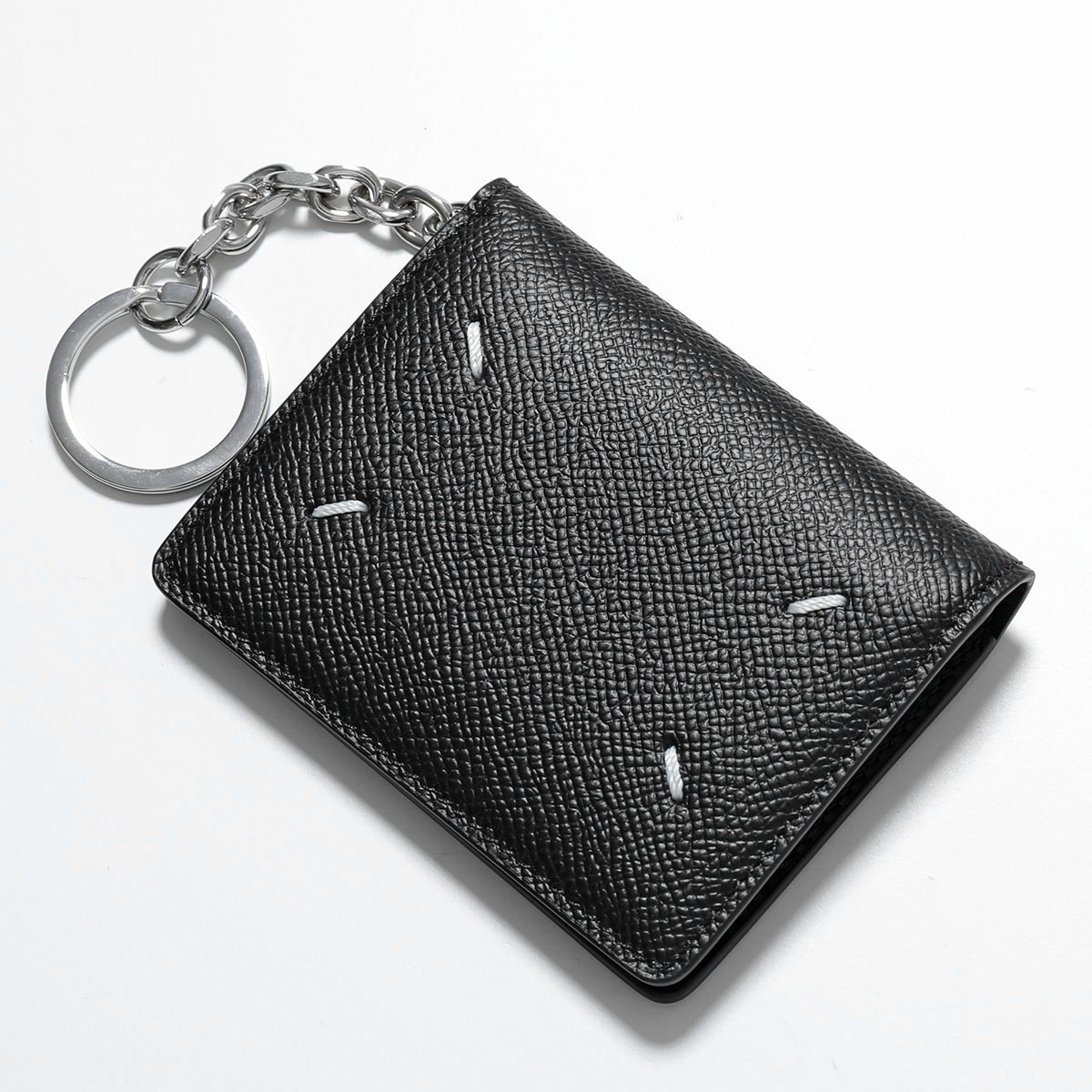 MAISON MARGIELA メゾンマルジェラ 11 カードケース SA2UI0003 P4745 メンズ ミニ財布 パスケース キーリング レザー T8013 SA2UI0003P4745T80