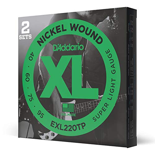 DAddario ダダリオ ベース弦 ニッケル Long Scale .040-.095 EXL220TP 2setパック 【国内正規品】