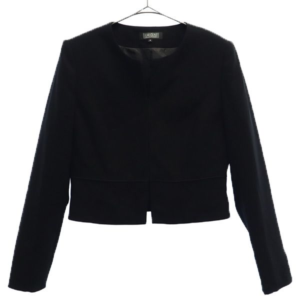 イマジナチオーネ ノーカラージャケット 9 ブラック IMMAGINAZIONE レディース 5,351円