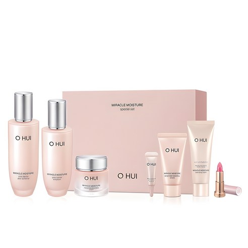 【WiD2】 ミラクル モイスチャー ピンクバリア スキン 150ml + エマルジョン 130ml + クリーム 30ml + NEW ルージュ リアル ミニ + エッセンス 4ml + クリーム