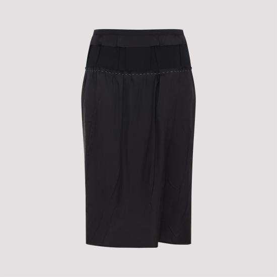 MAISON MARGIELA Women Mid Skirts S51ME0048 MTN141 855 CARBON BLACK