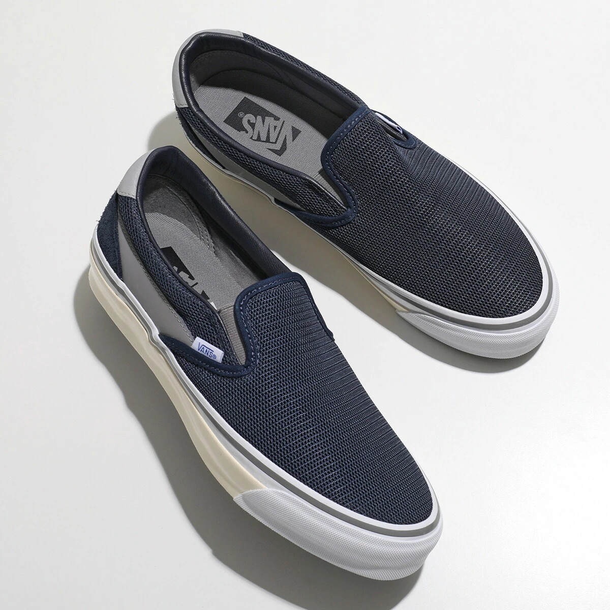 VANS ヴァンズ スリッポン Slip-On Reissue 98 Sp VN000MXHDT4 メンズ ナイロンメッシュ スウェード スニーカー 厚底