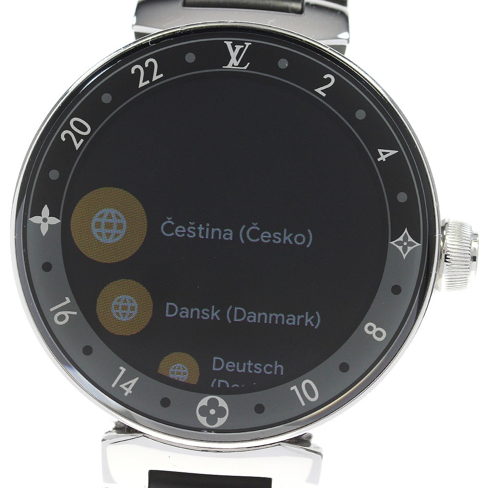 ルイ・ヴィトン LOUIS VUITTON QA050 タンブール ホライゾン クォーツ メンズ 良品 箱・保証書付き_831941【中古】