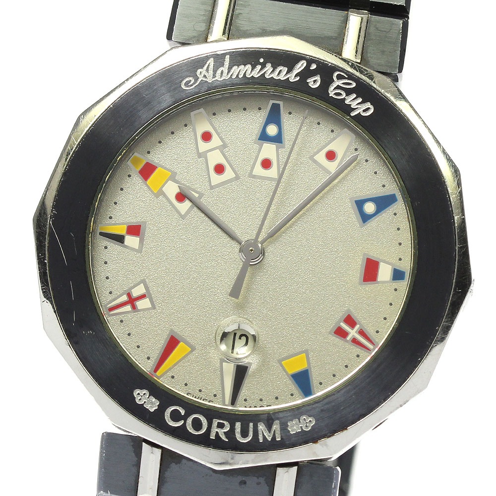 コルム CORUM 99.810.30 V50B アドミラルズカップ クォーツ メンズ 保証書付き_804755【中古】