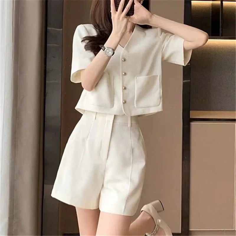 セットアップ 韓国 セットアップ レディース 24新作トップスワイドパンツ2点セット スウェット上下セット ウェア 半袖 スーツ