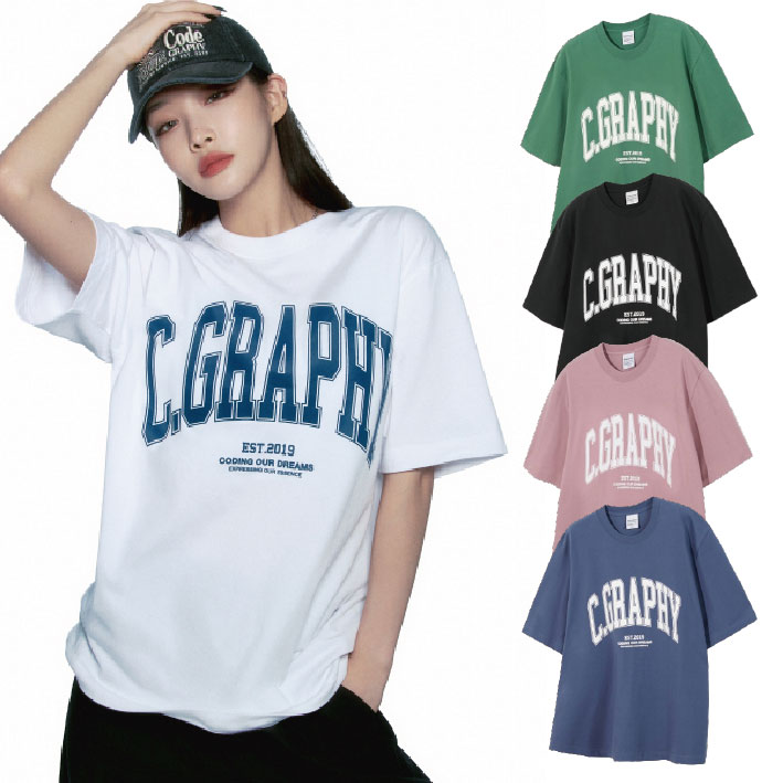 チョンハ着用　COOL C.GRAPHY アーチ ロゴ 半袖 Tシャツ (5 colors) 5,786円