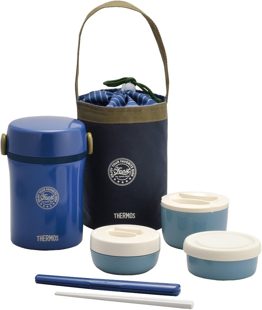 サーモス サーモス ステンレスランチジャー 約0.6合 ネイビー JBC-801 NVY