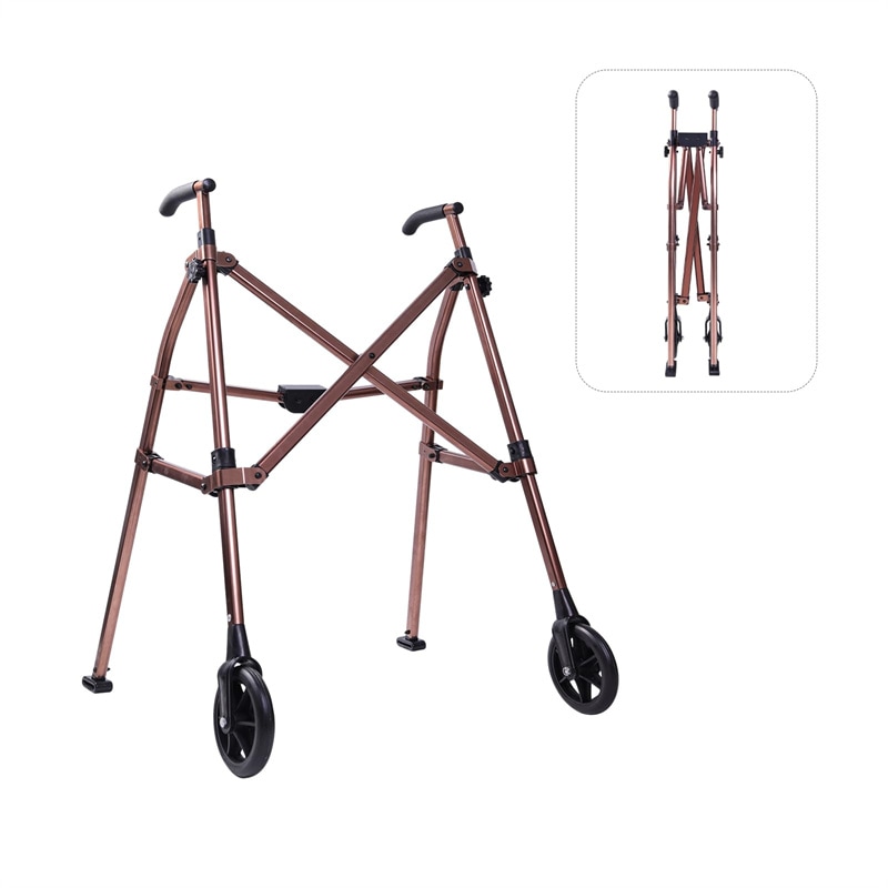 歩行器 高齢者用 屋外 コンパクト 折りたたみ 歩行車 室内室外兼用 立ち上がり補助 アルミ製 介護 リハビリ 6段高さ調整可能 高さ82～99cm 耐荷重150KG お年寄り 介護用