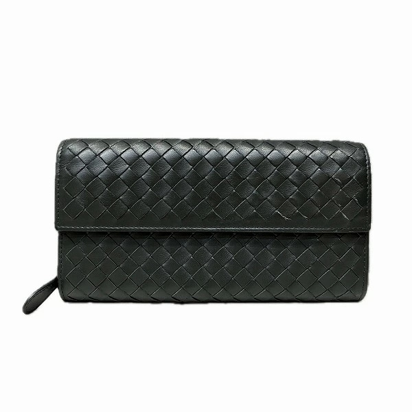 ボッテガ・ヴェネタ イントレチャート 150509 長財布 ユニセックス【中古】