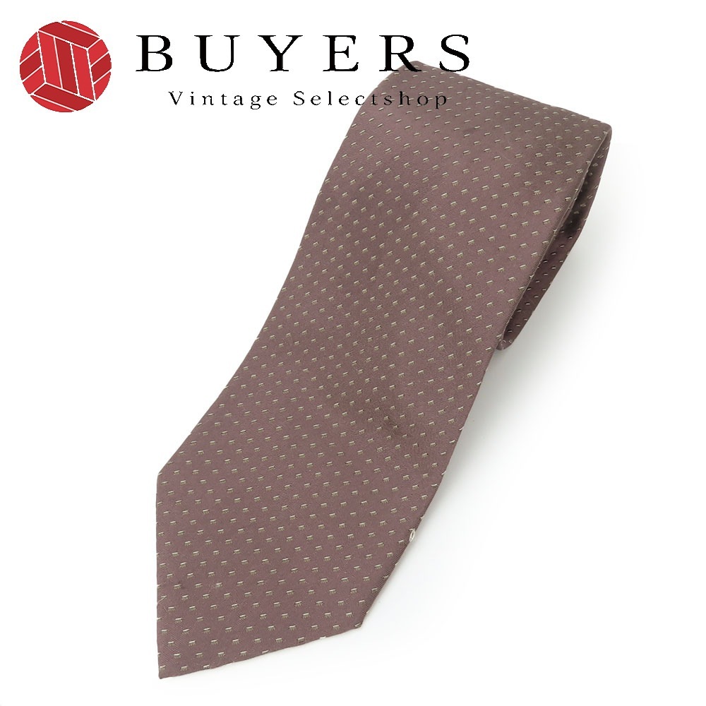 中古 ネクタイ シルク ブラウン系 くすみカラー スーツ アクセサリー ビジネス メンズ 男性