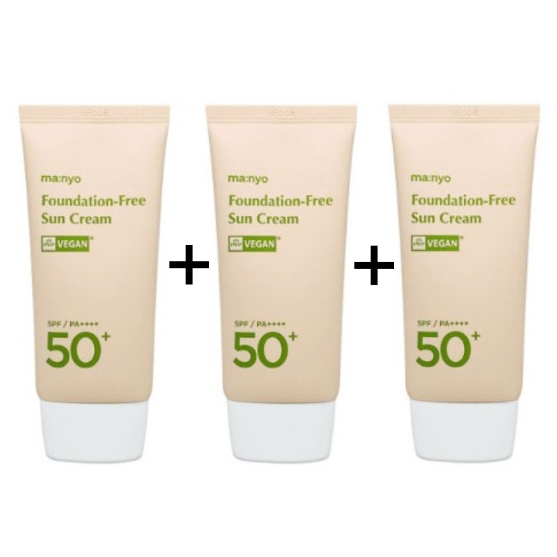 [1+1+1] ファンデーションフリーサンクリーム SPF50+PA++++ トーンアップ,シワ,紫外線ケア