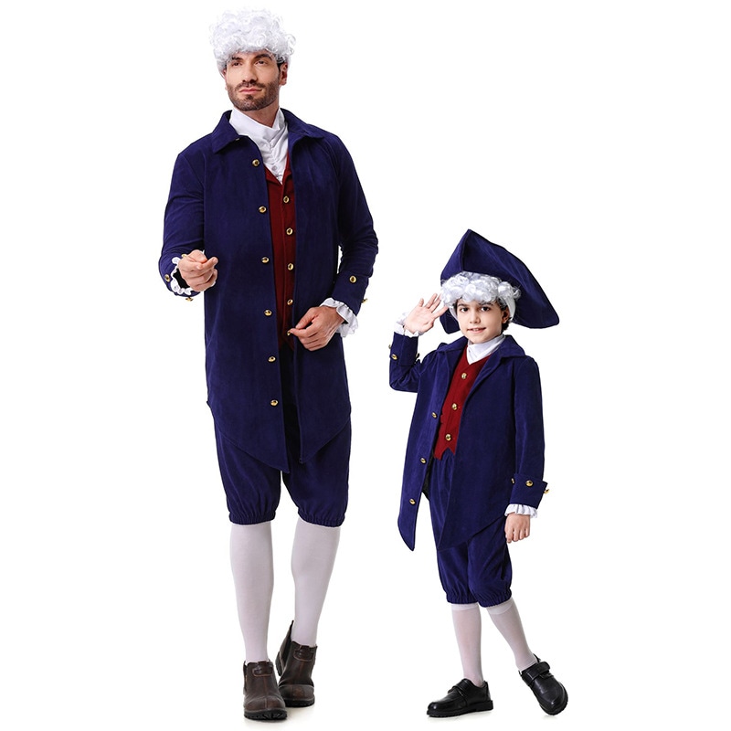 中世ハロウィンコスプレ将校コスプレパフォーマンス服帽子ベストコートズボン大人子供 5,027円