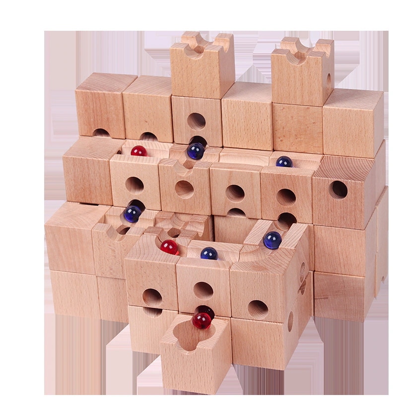 【急速出荷!】幼稚園大粒子アセンブリ構造子供用大理石のトラックボールビルディングブロック迷路パズル脳操作おもちゃ