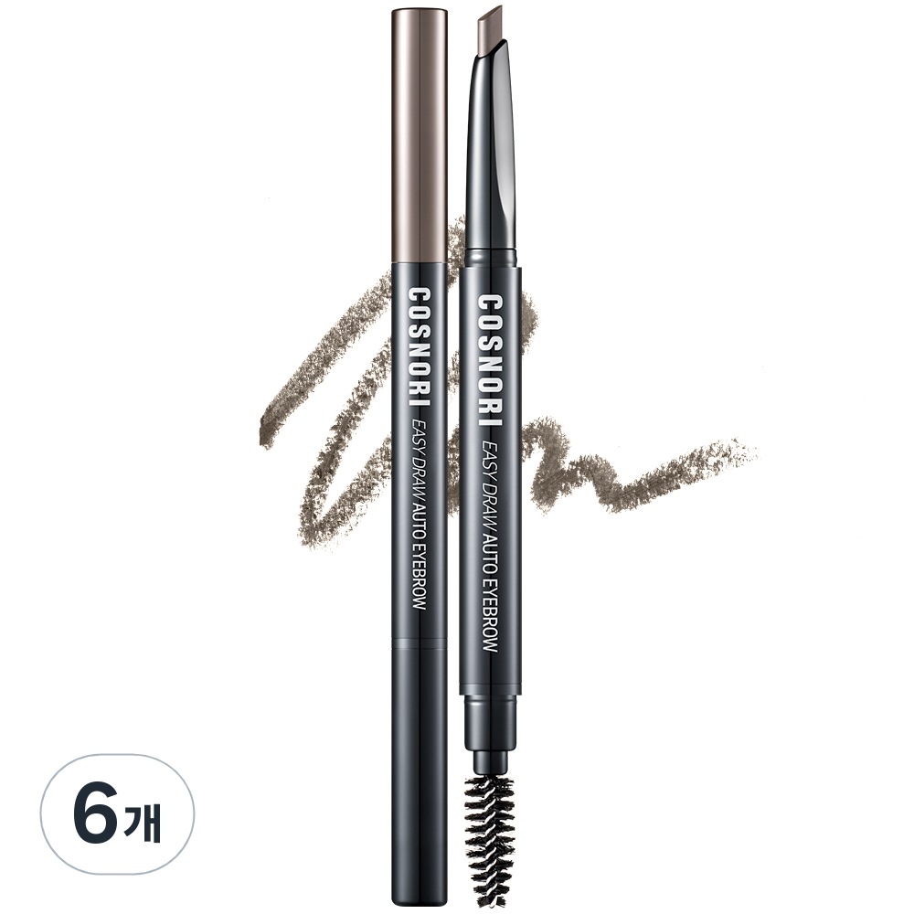 コスノリ イージードロー アイブロウ オートペンシル 03g03ダークチョコ6個