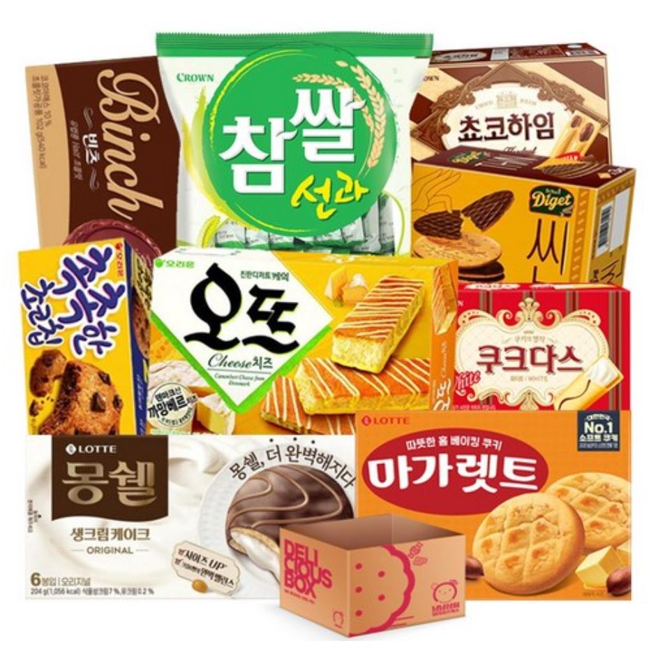 韓国人気のお菓子9種構成 オフィスおやつ 子供のおやつ